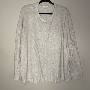 Off White Relaxed Large Tunic